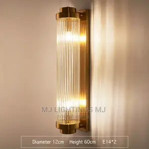 Crystal Gold Lamp in Bedroom, Living Room.