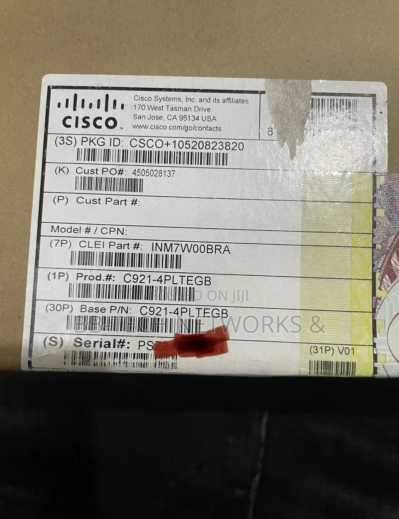 Cisco C921-4p 4 Port Integrated Desktop Router