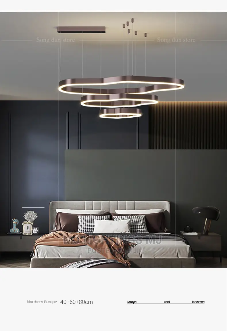 Modern Atmosphere Duplex Building Living Room Chandelier.