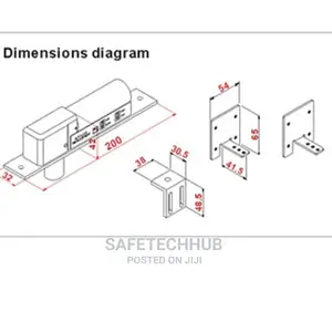 Socasl-100 Access Control Dead Bolt Lock For Automatic Doors
