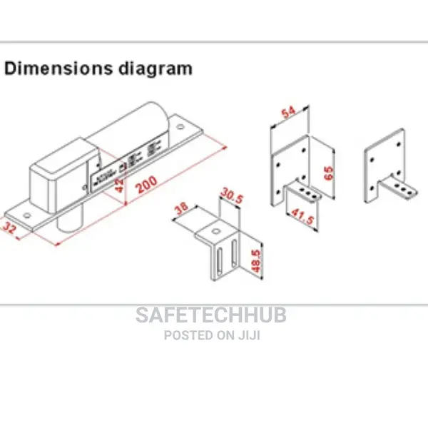 Socasl-100 Access Control Dead Bolt Lock For Automatic Doors