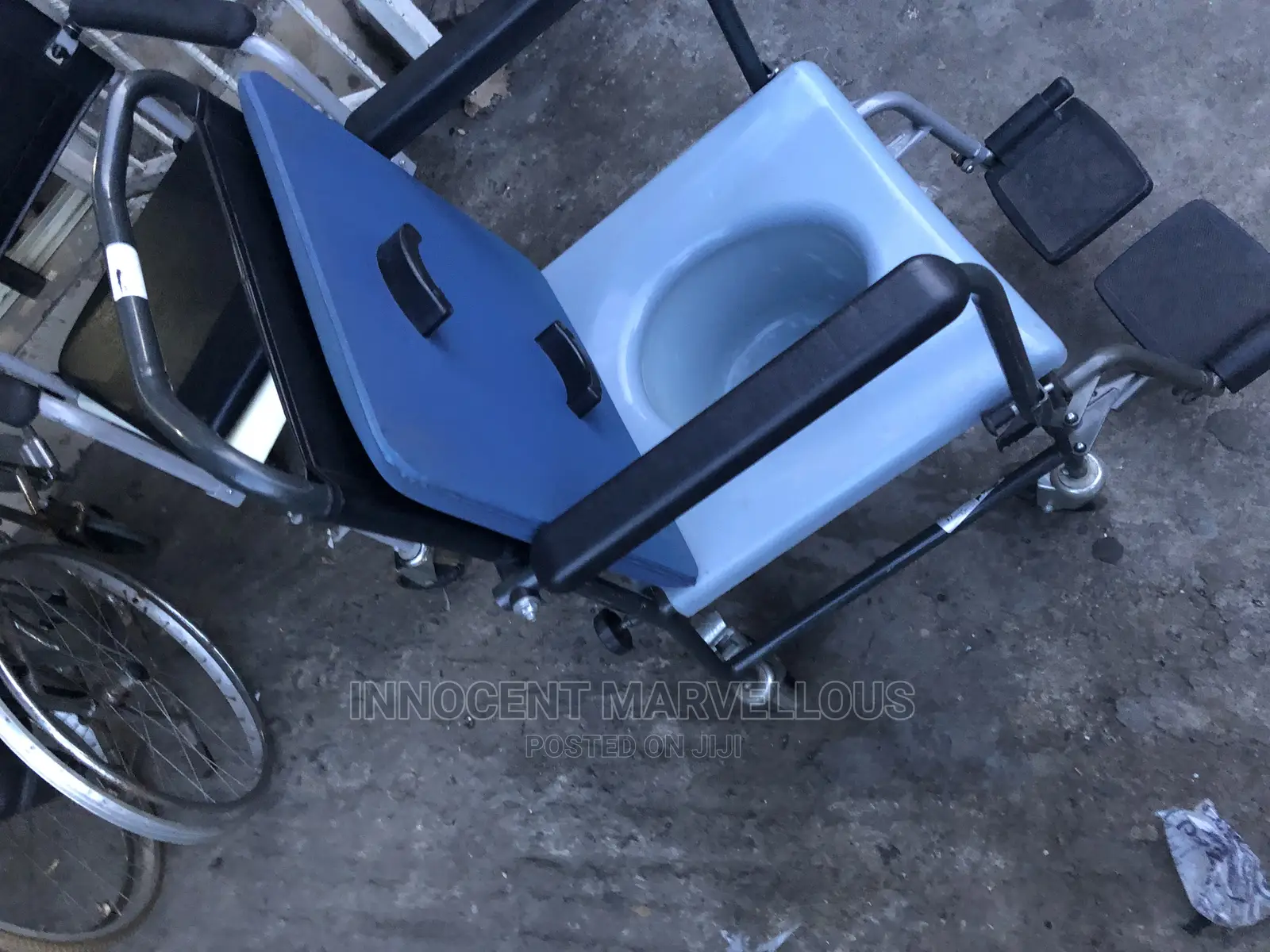 Pushing Commode Wheelchair