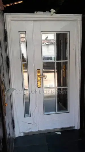 French Glass Entrance Door White.