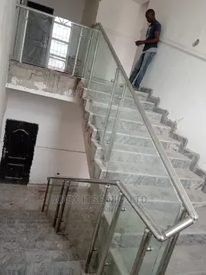 Glass Staircase Clear Veiw