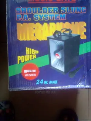 High Power Shoulder Slung Megaphone With Cassette