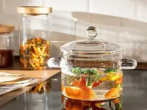 Transparent Glass Pot - 1900ml