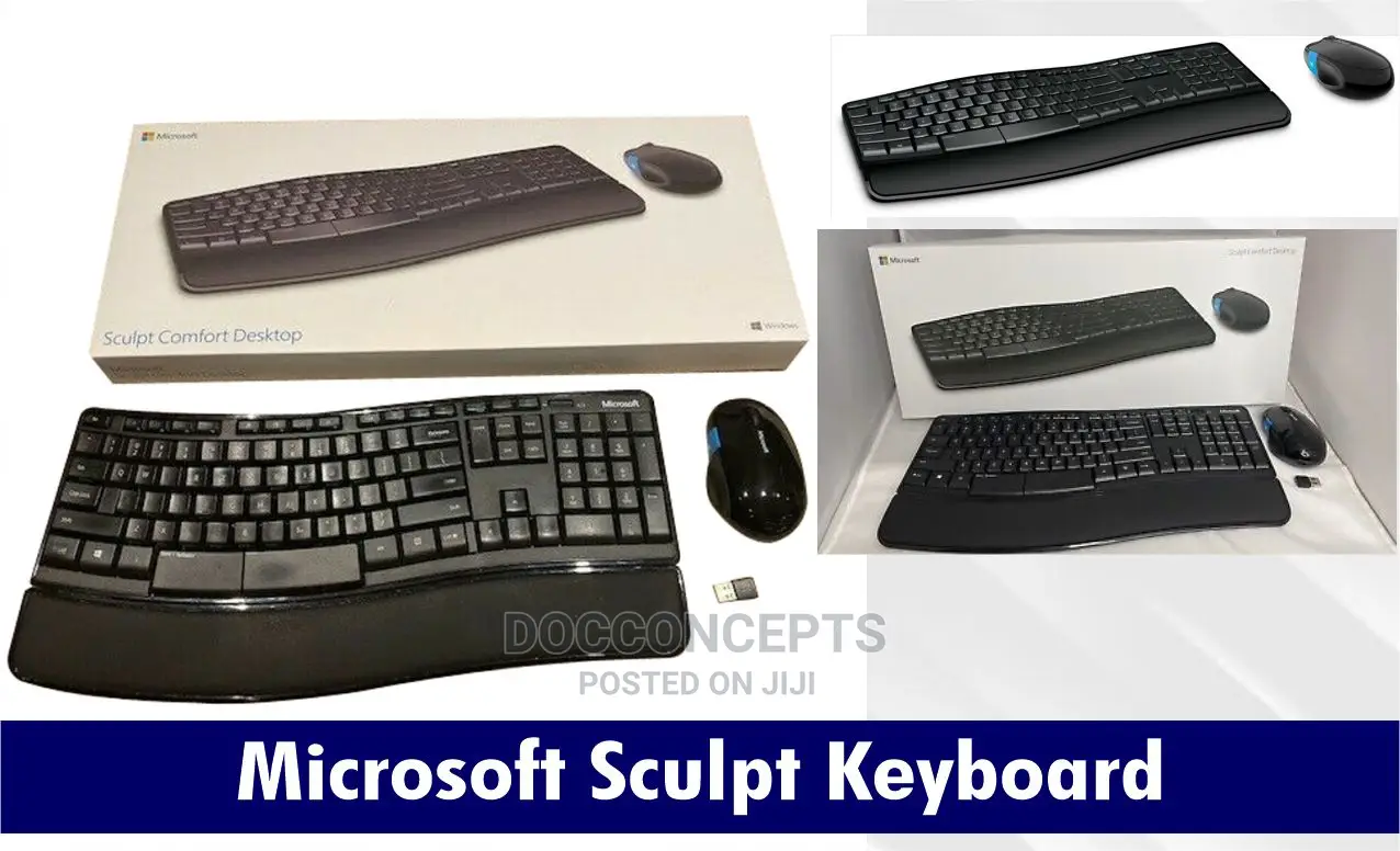 Microsoft Sculpt Ergonomic Desktop USB Port Keyboard and Mou