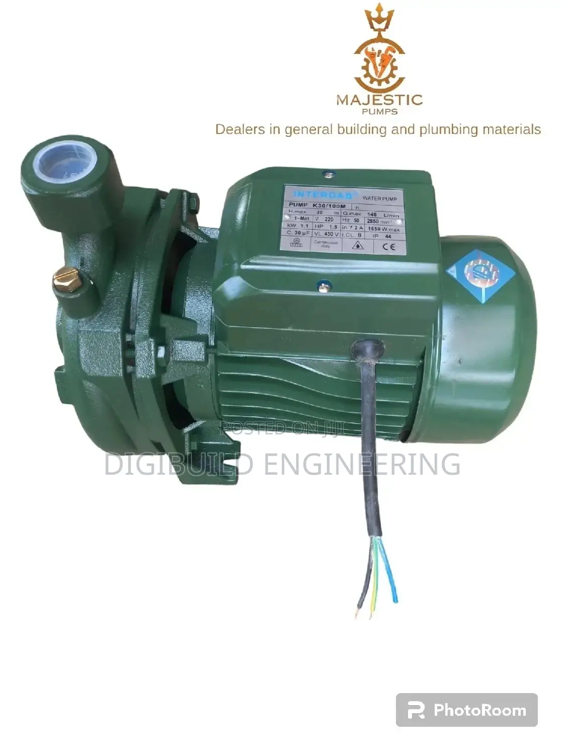 1.5hp Interdab Surface Water Pump