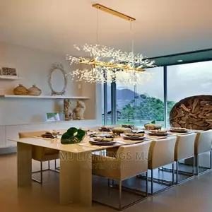 Indoor Modern Crystal Dandelion Chandelier Lighting Pendant.
