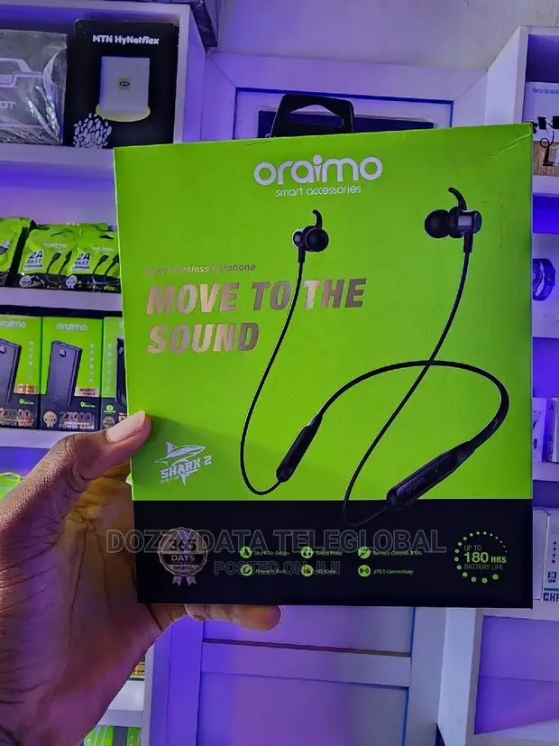 Oraimo Shark Sport Wireless Earphones in Nnewi Headphones
