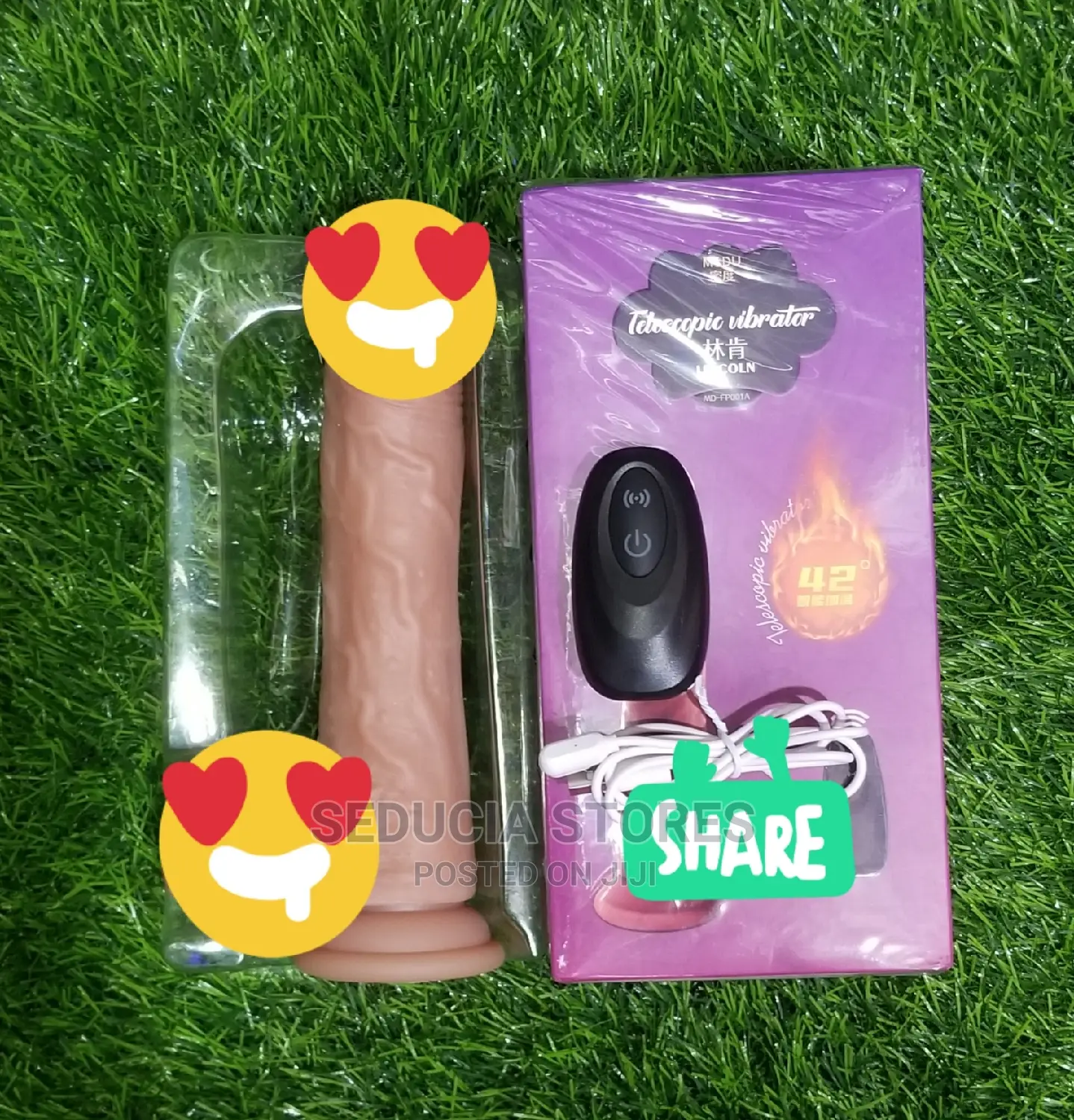 Thrusting Vibrating Realistic Dildo With Remote Control