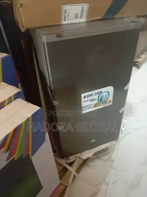 Bruhm 93L New Refrigerator Color: Aluminum Silver