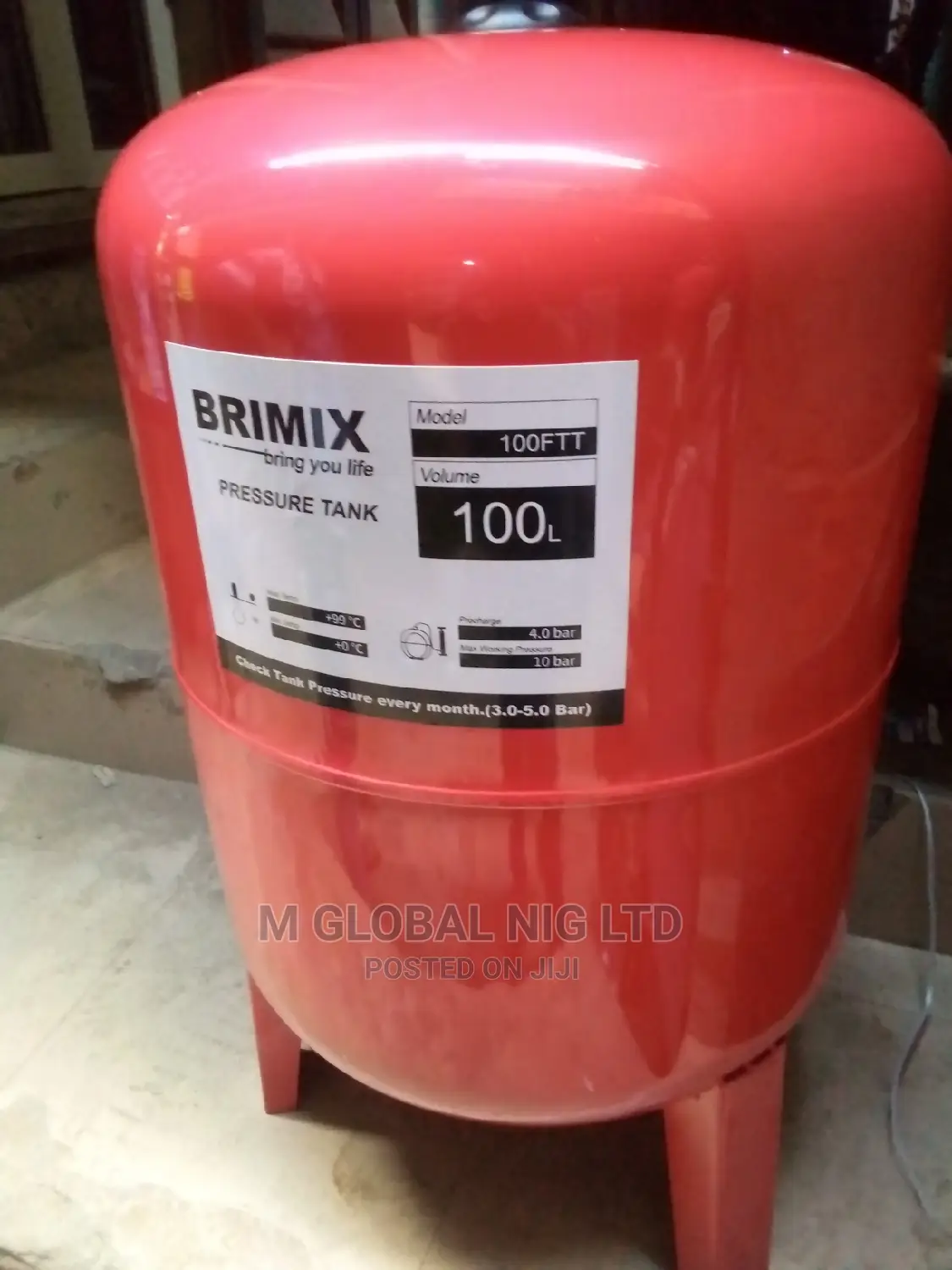 Pressure Tank 100litres