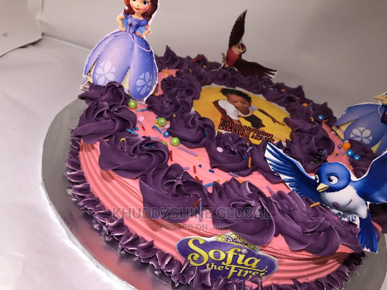 Sofia the First One Layer 9 Inches Birthday Cakes