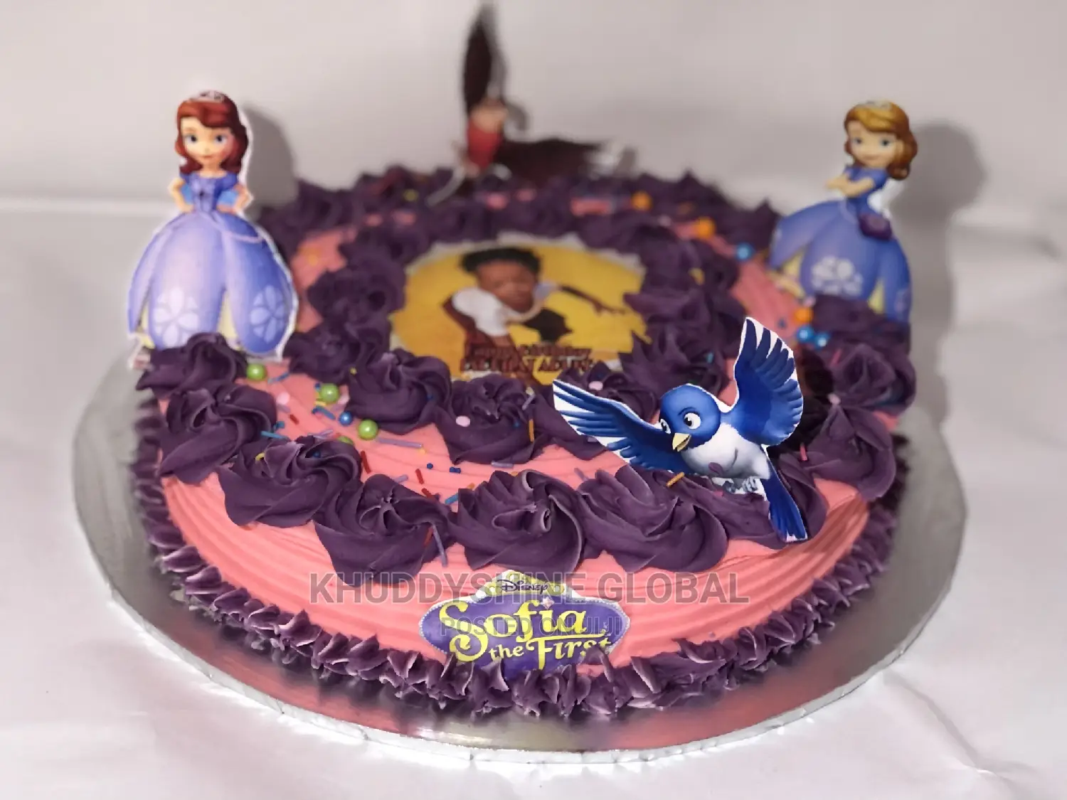 Sofia the First One Layer 9 Inches Birthday Cakes