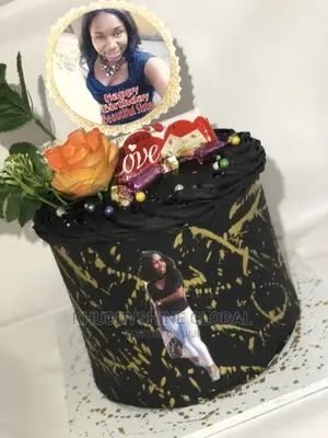 Black With Gold Birthday Cakes