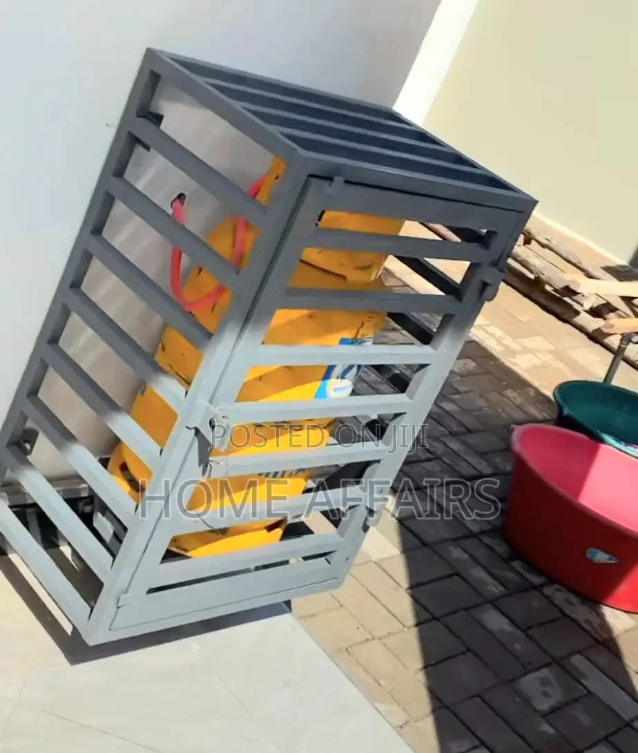 12.5kg Gas Cylinder Cage Protector +Installation (DELIVERY)