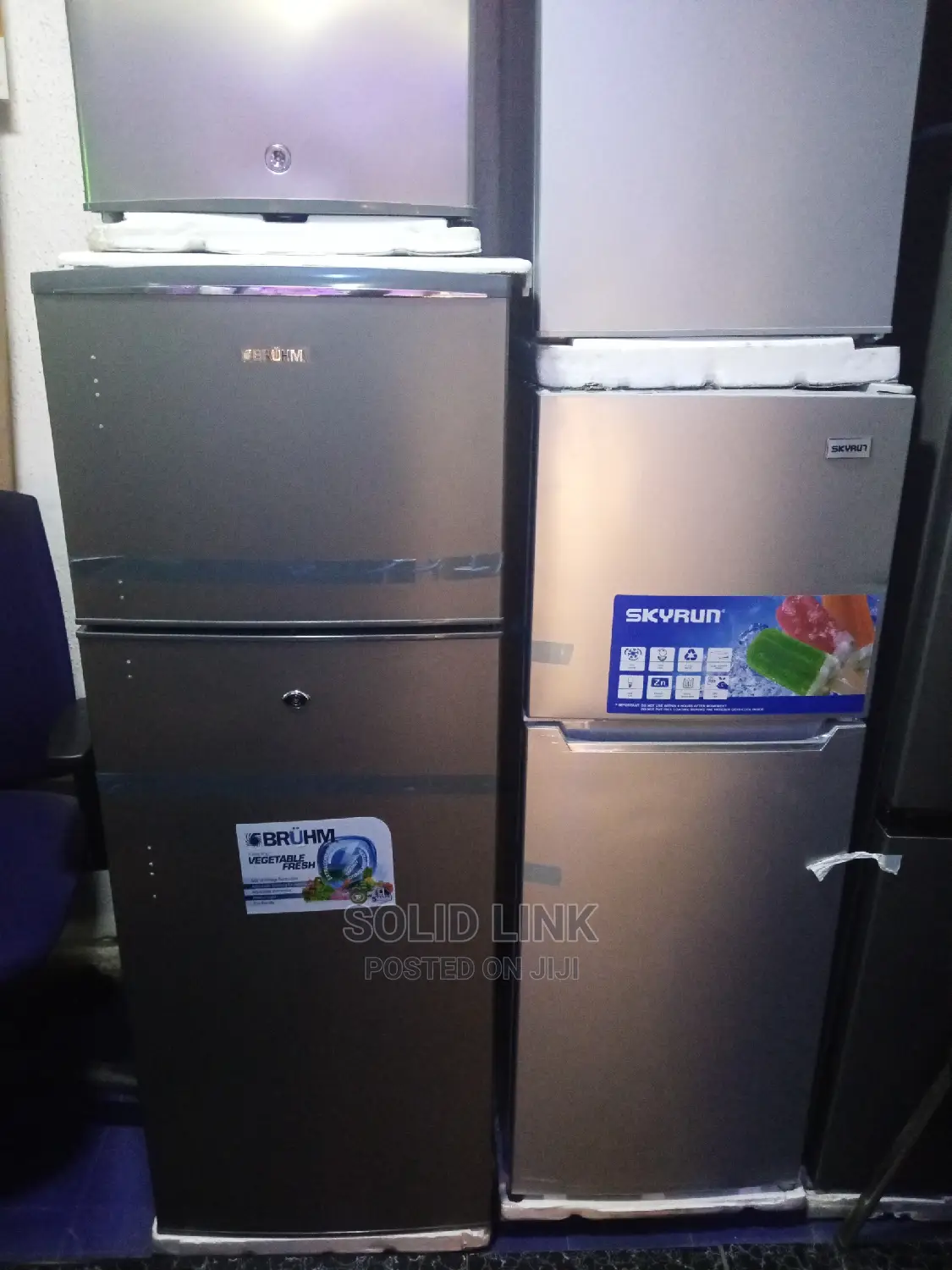 Bruhm Double Door Fridge 200L
