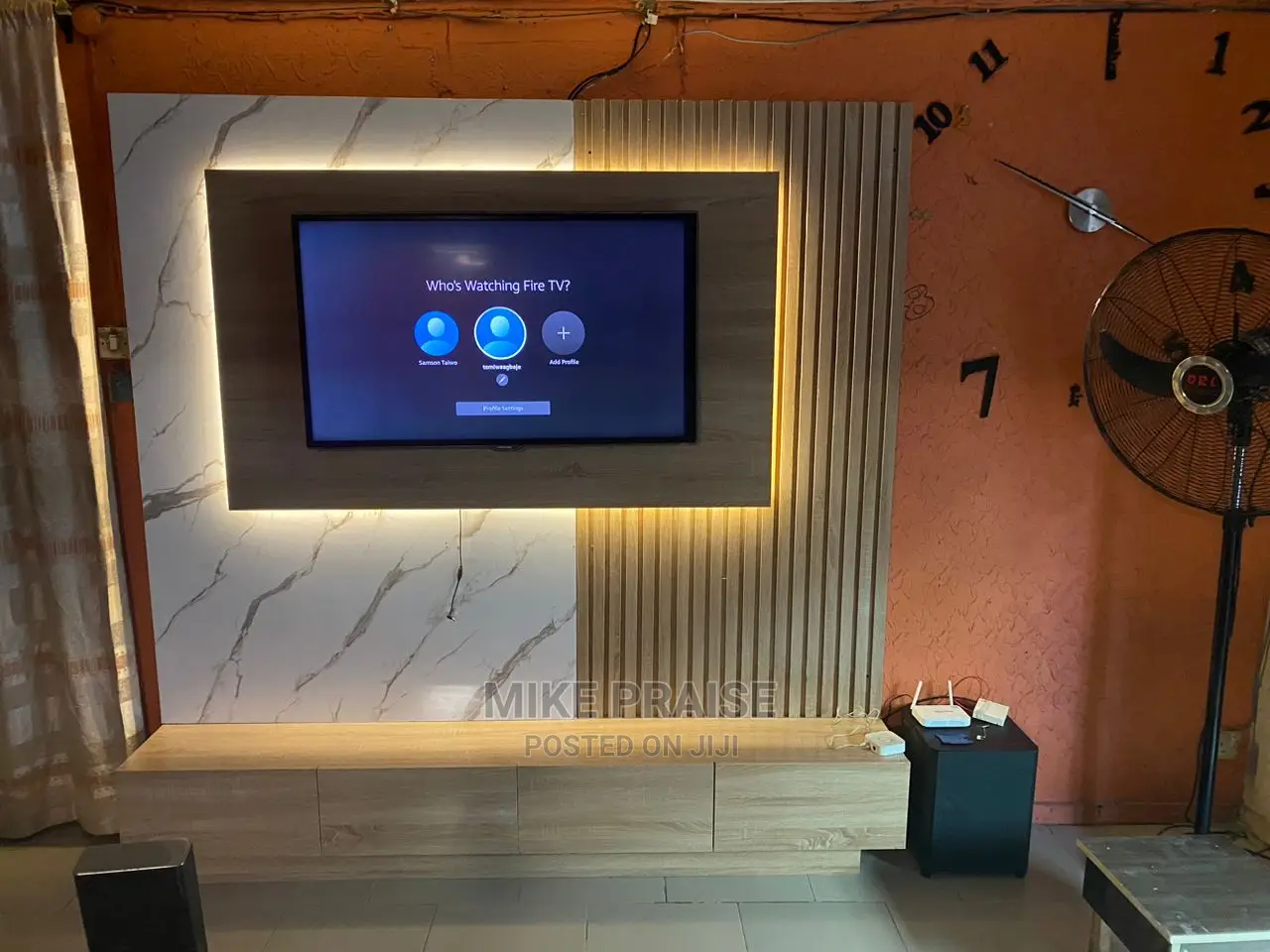 A Quality 7ft by 7ft Tv Console
