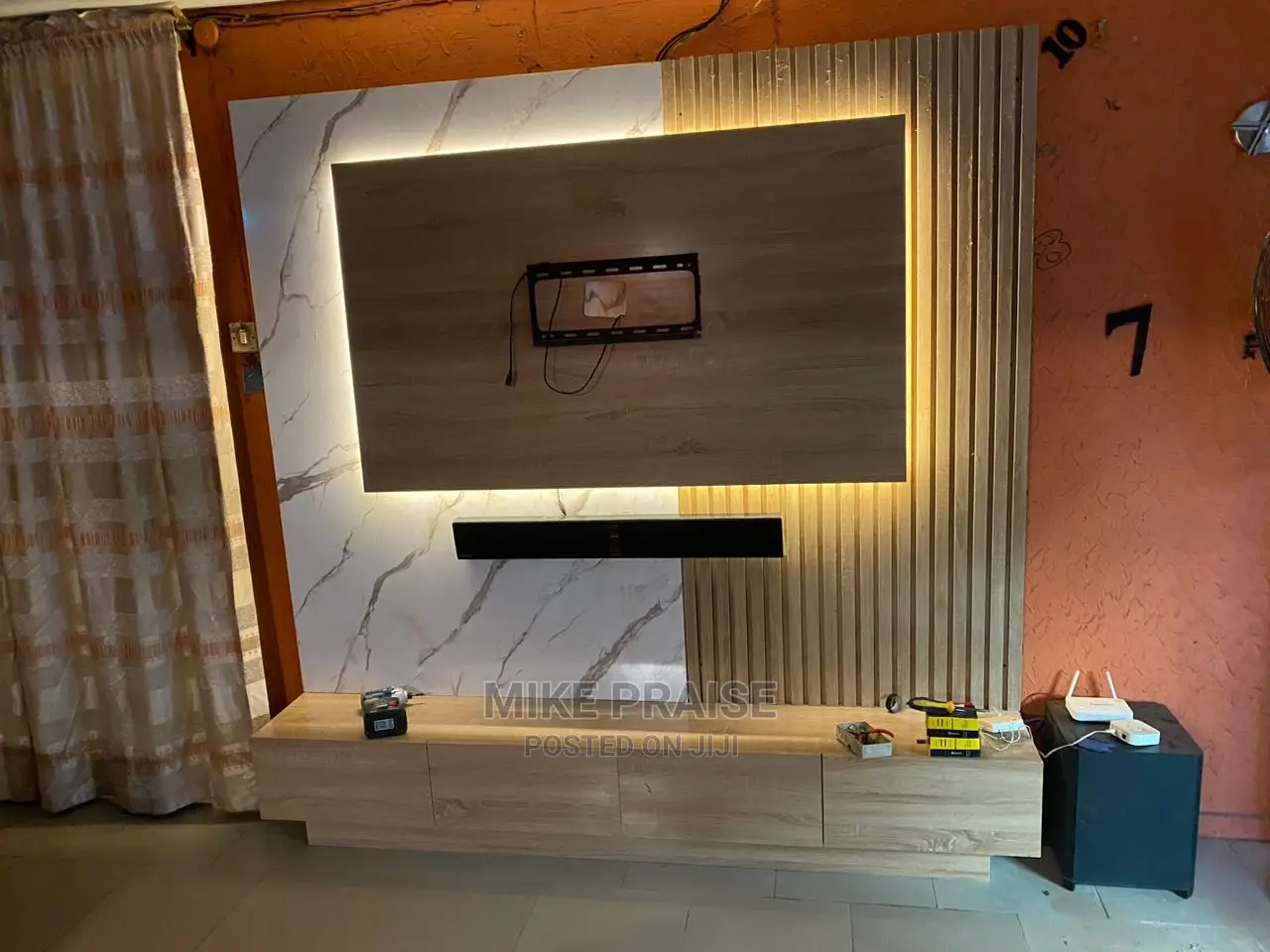 A Quality 7ft by 7ft Tv Console