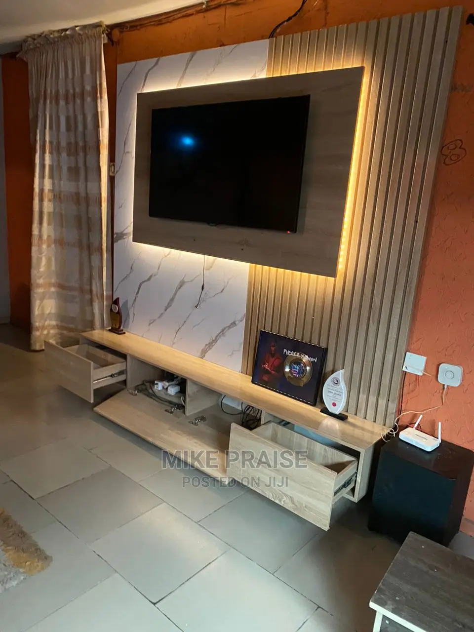 A Quality 7ft by 7ft Tv Console