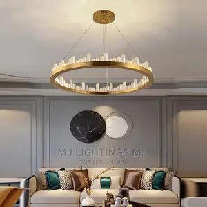 Manggic Modern Crystal Chandelier Hanging LED Chandelier.