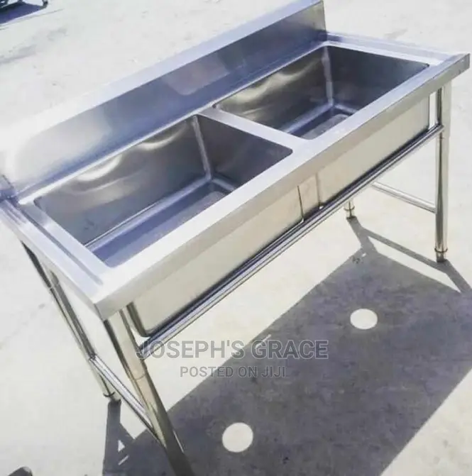 (304) Stainless Steel Double Batch Sink.