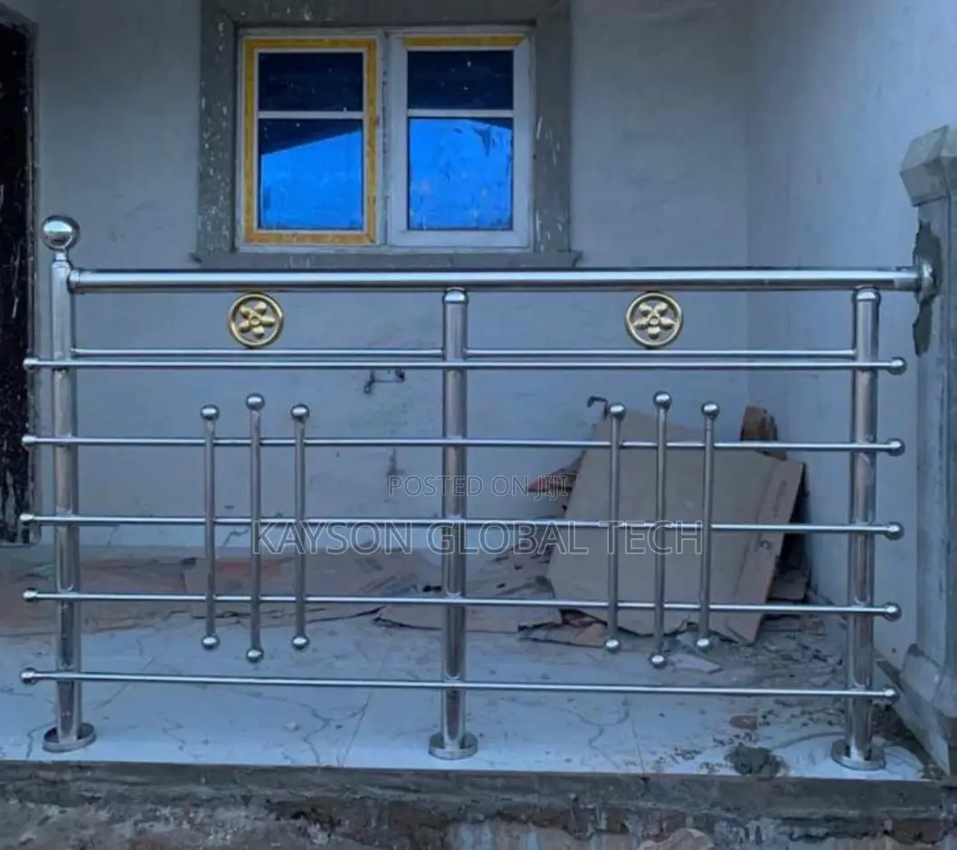 Stainless Handrail Design With Ring Ball