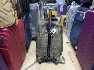 Big Size Jean Material Back Pack With Trolley