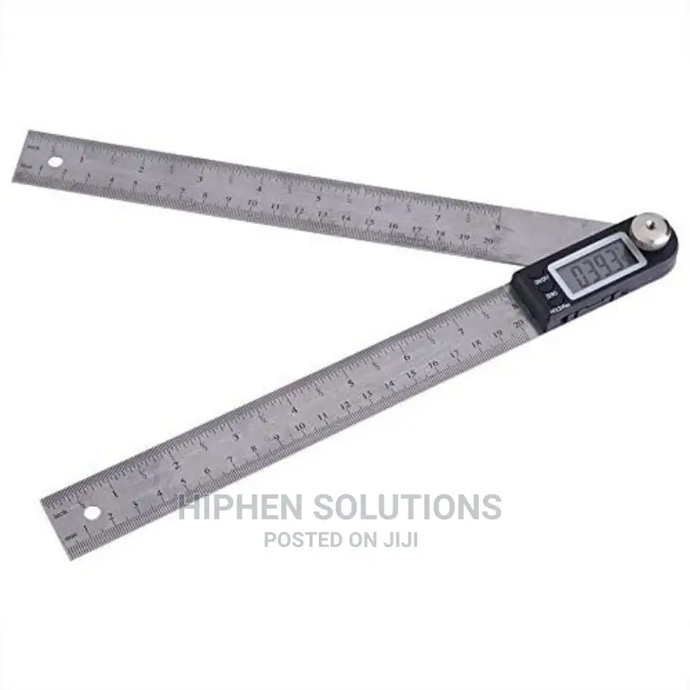 200mm Digital Protractor Stainless Steel Angle Ruler