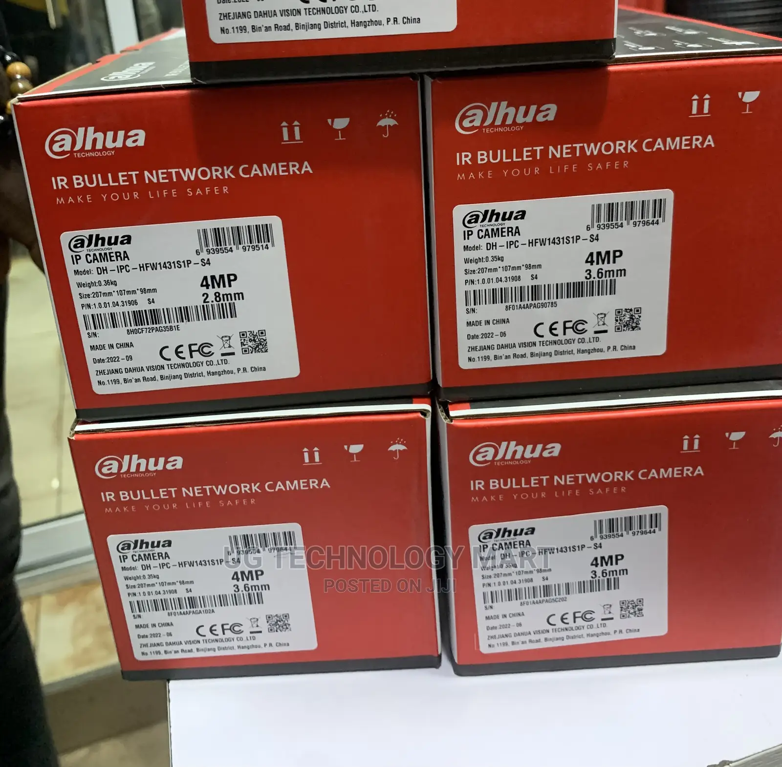 Dahua 4mp Ip Camera (DH-IPC-HFW1431S1P - S4)