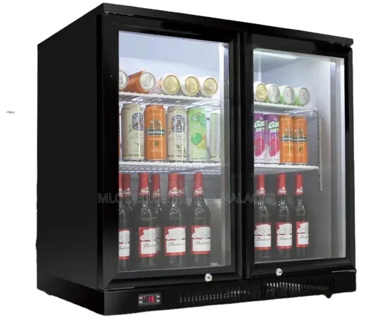 2 Doors Black Bar Cooler / Under Bar Chiller (1,2,3 Doors)