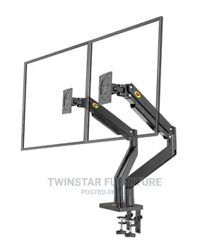 Modern Dual Arm Monitor Desktop Stand