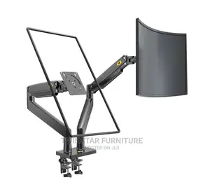 Modern Dual Arm Monitor Desktop Stand