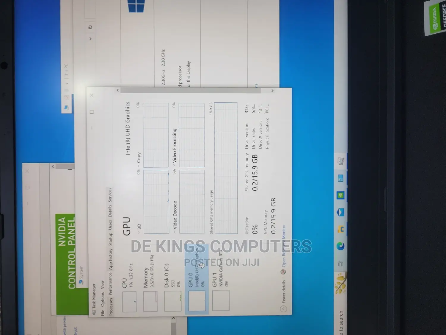 New Laptop 32GB Intel Core I7 SSD 1T