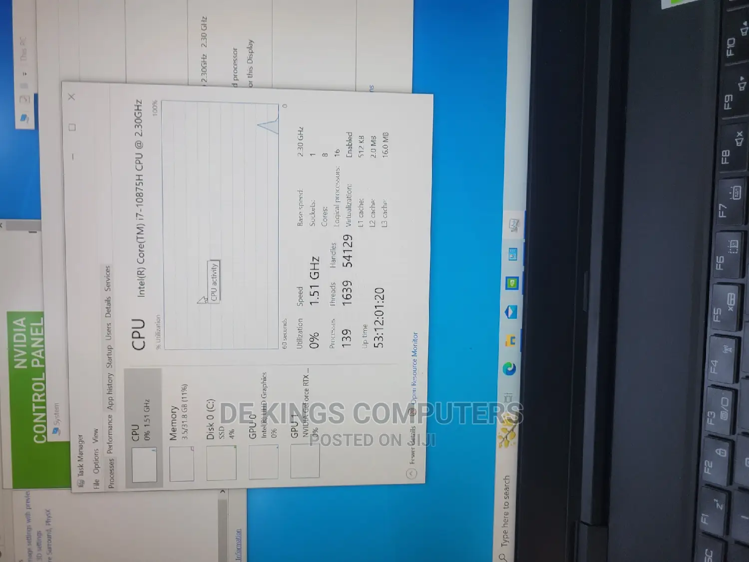 New Laptop 32GB Intel Core I7 SSD 1T