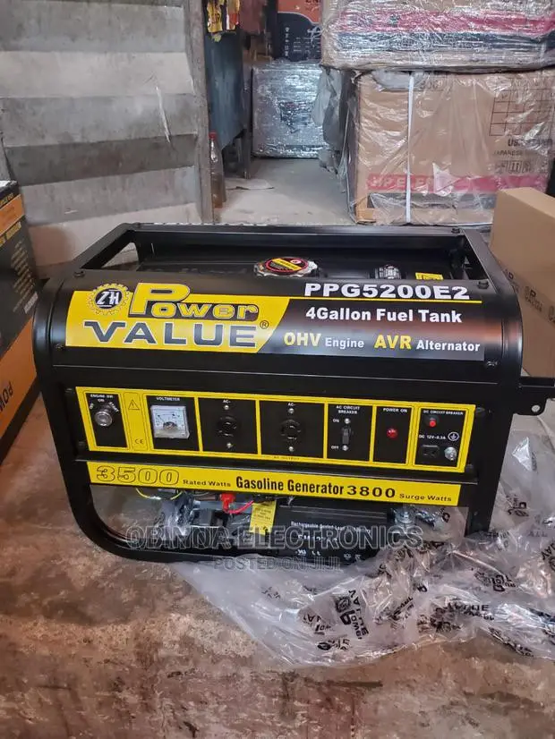 Brand New(Power-Value)3.5kva Generator/ Copper/Key Start/