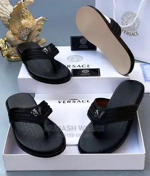 Men Luxury Leather Slipers