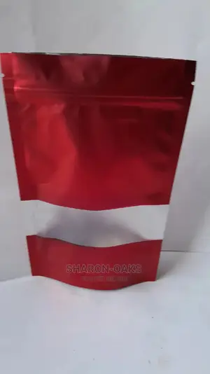 Red Aluminium Foil Pouch 12x20cm 50pcs