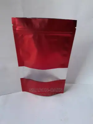 Red Aluminium Foil Pouch 10 X 15cm 50pcs