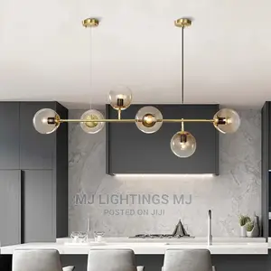 Nordic Art Glass Ball Ceiling Chandelier for Dining Table.