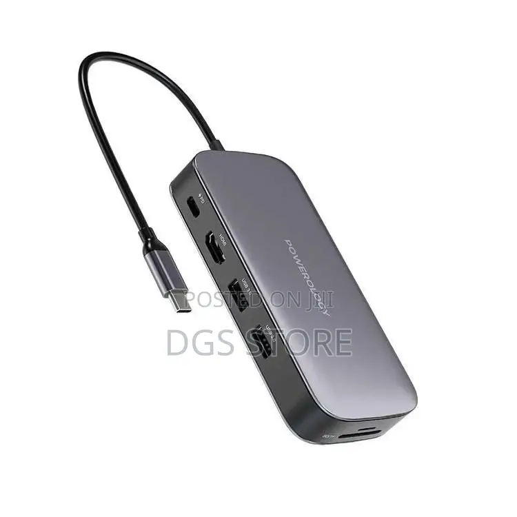Powerology 256gb USB C Hub SSD Drive PD 100w