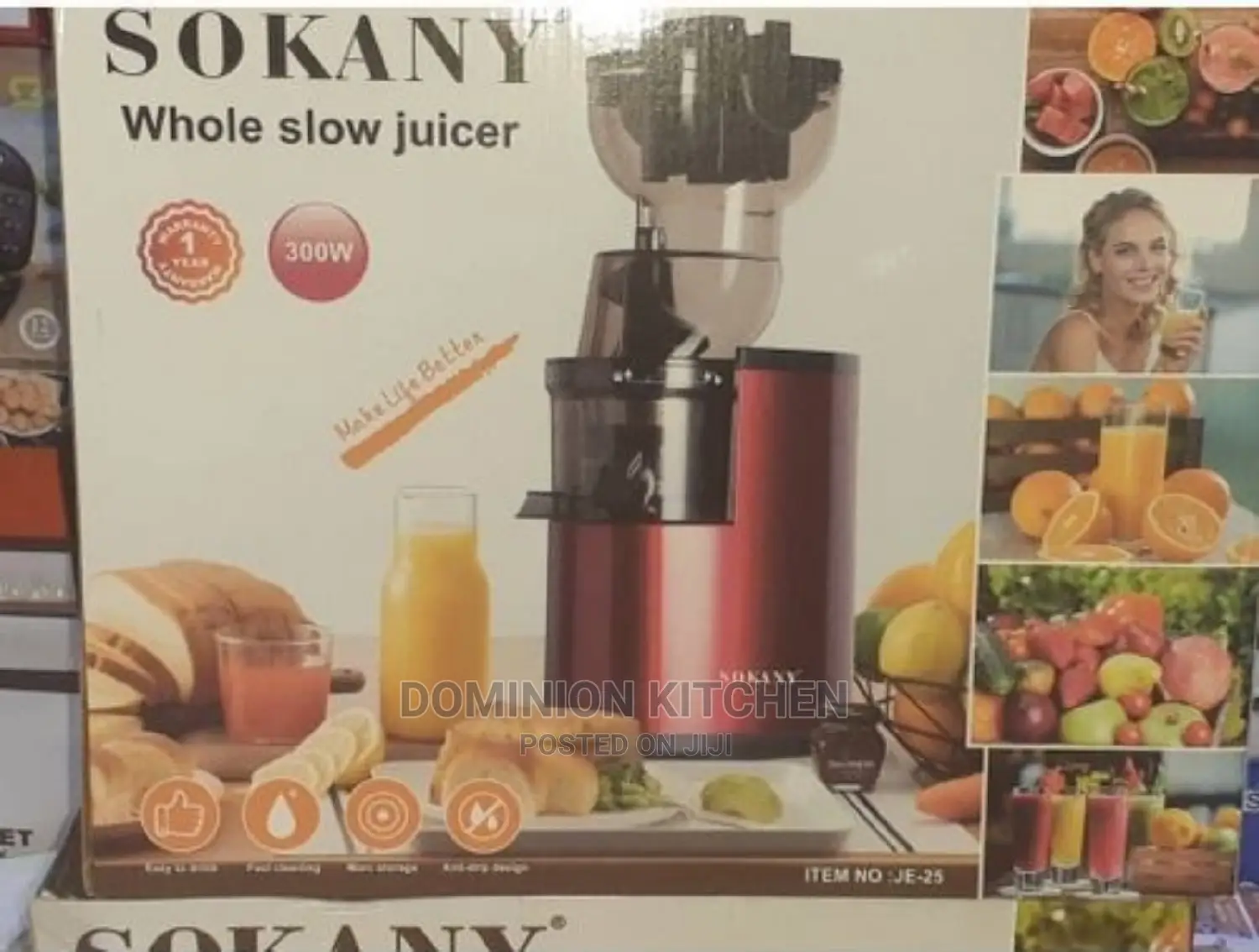 Sokany Whole Fruit Multifunctional Slow Juicer