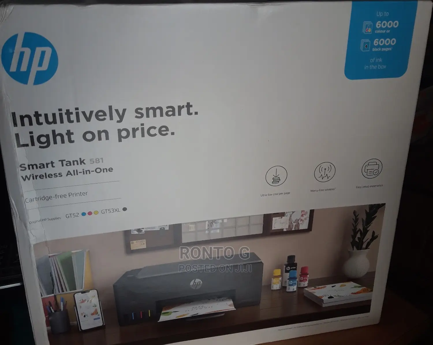 Deskjet Printer Intuitively Smart Tank 581 Printer