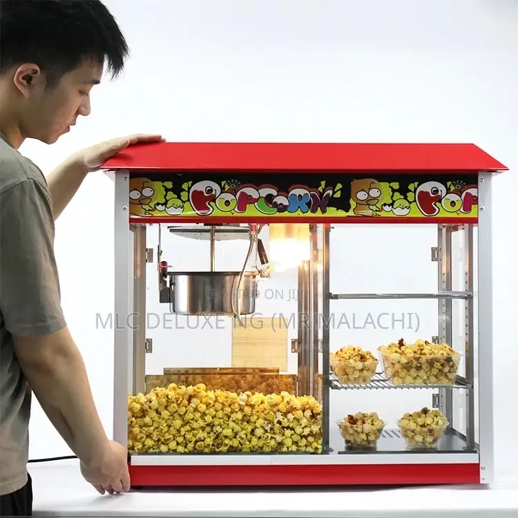 POPCORN Machine With Side Showcase Warmer/Display Warmer
