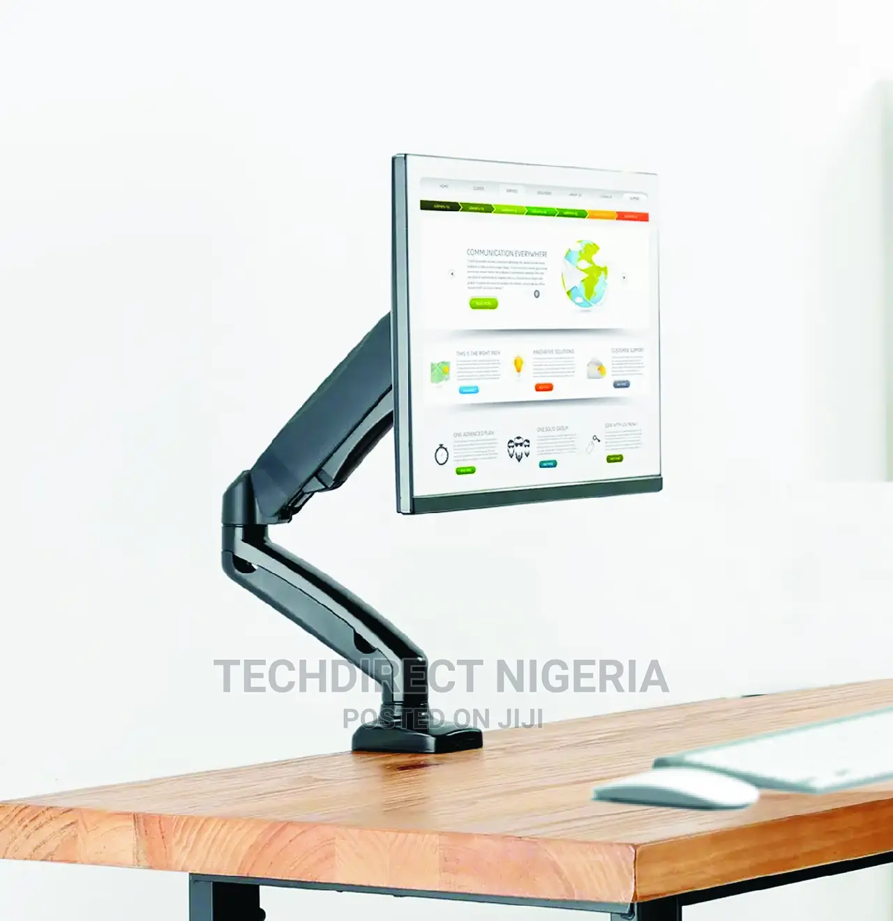 Smaat Single Gas Spring Monitor Arm for 13”-32” Screen