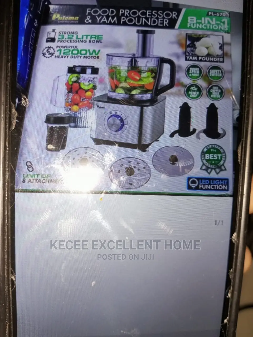 Food Processor 3.2 Liters( 8 in 2 Function)