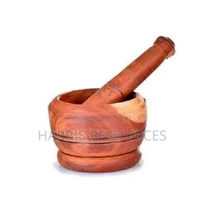 Mini Handheld Wooden Motar and Pistle