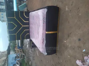 Quality 4.5by6 Upholstery Padded Bed Frame With One Bed Side