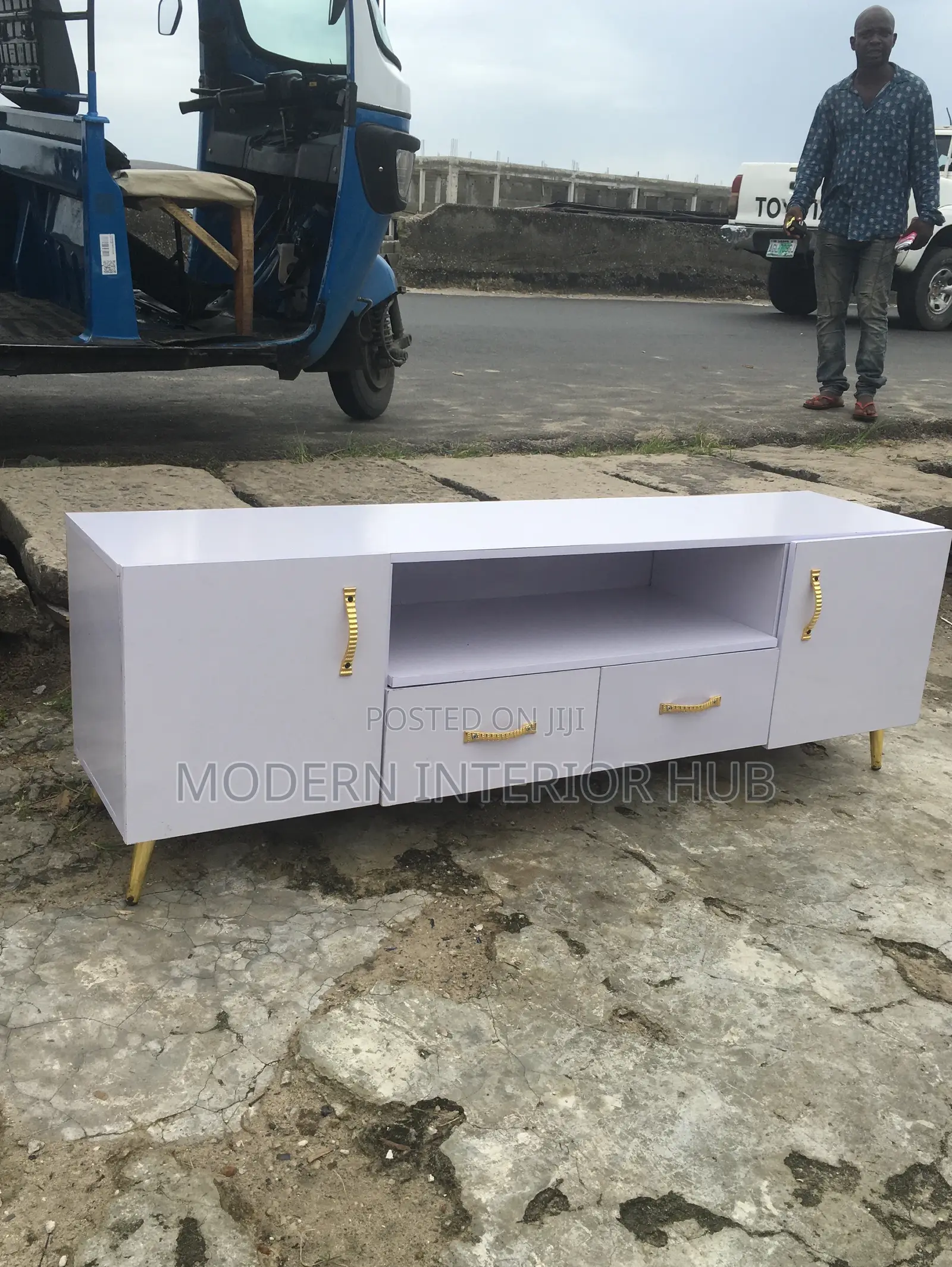 White Television Stand